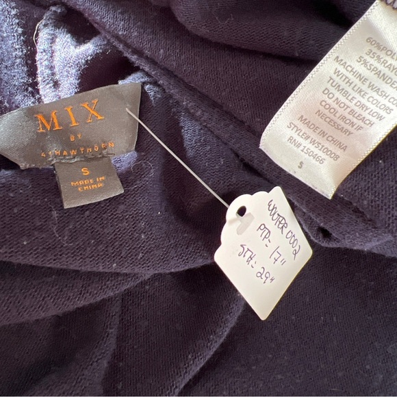 Mix by 41Hawthorn (XS) Navy Open Front Cardigan - Picture 3 of 3